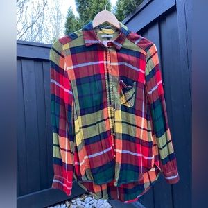 American Eagle Plaid Button Up